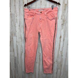 Zara basic denim size 12 coral jeans
